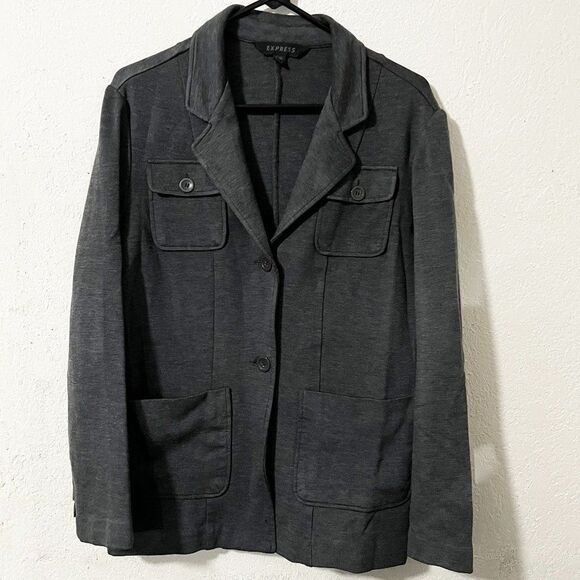 Express Gray Pea Coat Size 9‎ / 10 - Picture 1 of 7